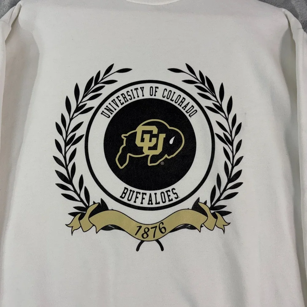 Colorado Buffalo Gameday Couture Mock Neck Sweatshirt White Size Small